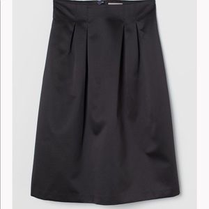 High waisted knee length skirt